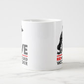 Retten Sie den Roten-cockaded Specht Jumbo-Tasse (Vorderseite)