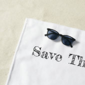 Retten Sie den Schildkröten Öko-Abzeichen Strandtuch (Beispiel)