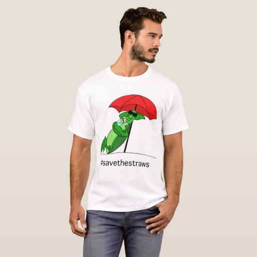Retten Sie den Stroh-T - Shirt (Vorne ganz)