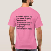 Retten Sie den Thunfisch T-Shirt (Rückseite)