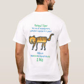 Retten Sie den Tiger T-Shirt (Rückseite)
