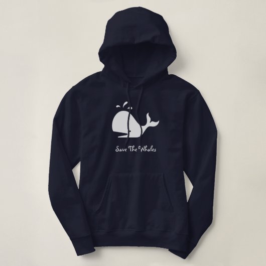 RETTEN SIE DEN WALEN HOODIE (Design vorne)