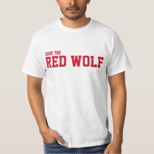 Retten Sie den wilden roten Wolf von der Löschung T-Shirt