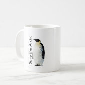 Retten Sie die arktische Polyart Penguin-Tasse Kaffeetasse (Vorderseite Links)