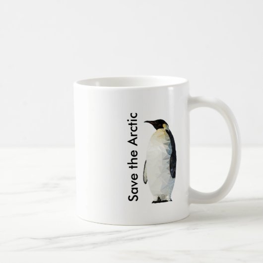 Retten Sie die arktische Polyart Penguin-Tasse Kaffeetasse (Rechts)