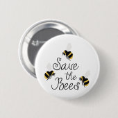 Retten Sie die Bienen Button (Vorne & Hinten)