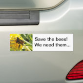 Retten Sie die Bienen, die wir sie Autoaufkleber (Auf Auto)