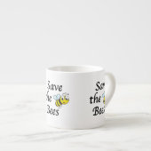 Retten Sie die Bienen Espressotasse (Vorderseite Rechts)