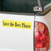 Retten Sie die Bienen gefallen gelbem Autoaufkleber (Auf Lkw)