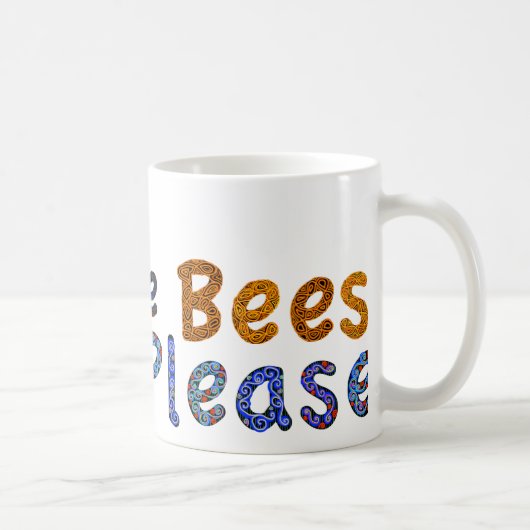 Retten Sie die Bienen gefallen lässiger Kaffeetasse (Rechts)