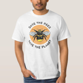 Retten Sie die Bienen retten den Planeten T-Shirt