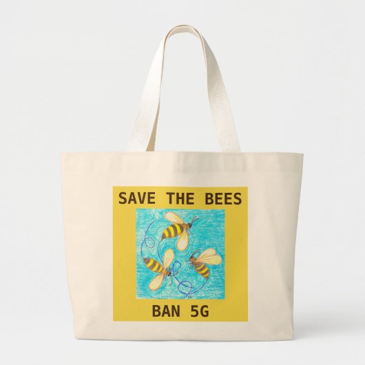 Retten Sie die Bienen, Tasche des Verbots 5G (Vorne)