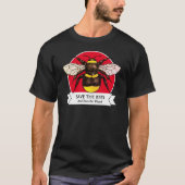 Retten Sie die Bienen und retten Sie dem Planeten T-Shirt (Vorderseite)