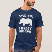 Retten Sie die Chubby Unicorns mit T-Shirt (Vorderseite)