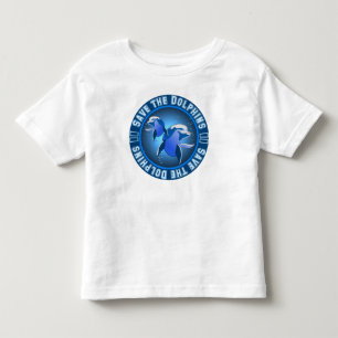 Retten Sie die Delphine Kleinkind T-shirt