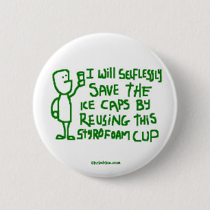 Retten Sie die Eiskappen Button