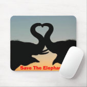 Retten Sie die Elefanten Mousepad (Mit Mouse)