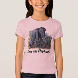 Retten Sie die Elefanten T-Shirt