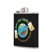 Retten Sie die Erde Flachmann (Links)