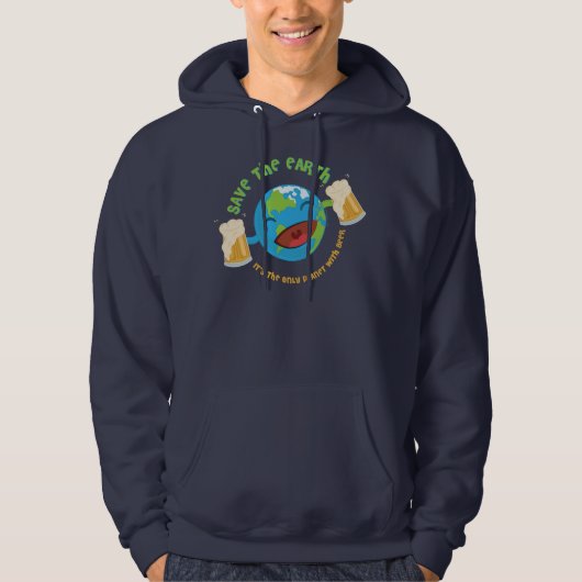 Retten Sie die Erde Hoodie (Vorderseite)