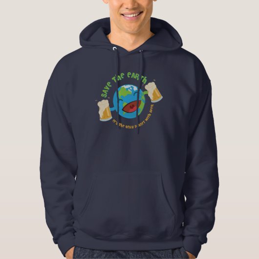 Retten Sie die Erde Hoodie (Vorderseite)