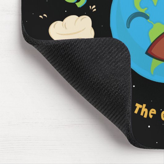 Retten Sie die Erde Mousepad (Ecke)