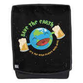 Retten Sie die Erde Rucksack (Vorderseite)
