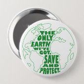 Retten Sie die Erdknöpfe Button (Vorne & Hinten)