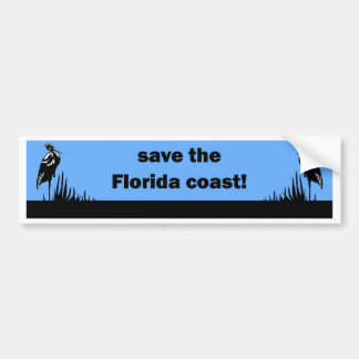 Retten Sie die Florida-Küste Autoaufkleber