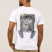 Retten Sie die Gebirgsgorillas (Fronten- u. T-Shirt (Rückseite)