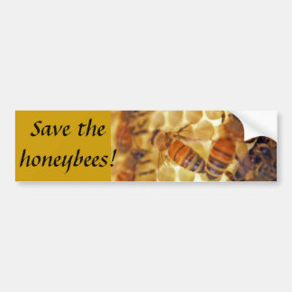Retten Sie die Honigbienen! Autoaufkleber