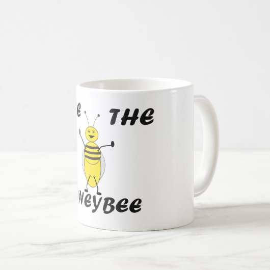 Retten Sie die Honigbienen-Tasse Kaffeetasse (VorderseiteRechts)