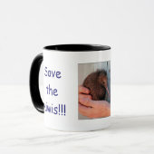 retten Sie die Kiwis!!! Tasse (Vorderseite Links)