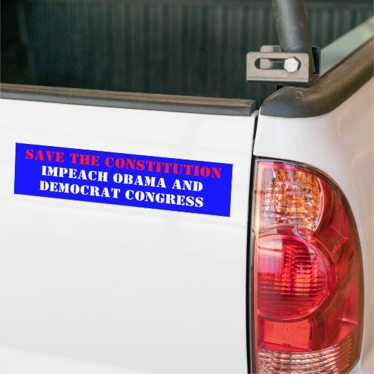 RETTEN SIE DIE KONSTITUTION, KLAGEN SIE OBAMA UND, AUTOAUFKLEBER (Auf Lkw)