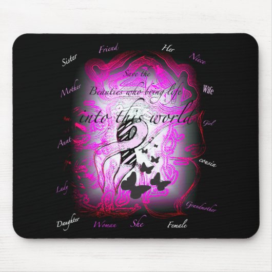 Retten Sie die Leben von Frau mousepad (Vorne)