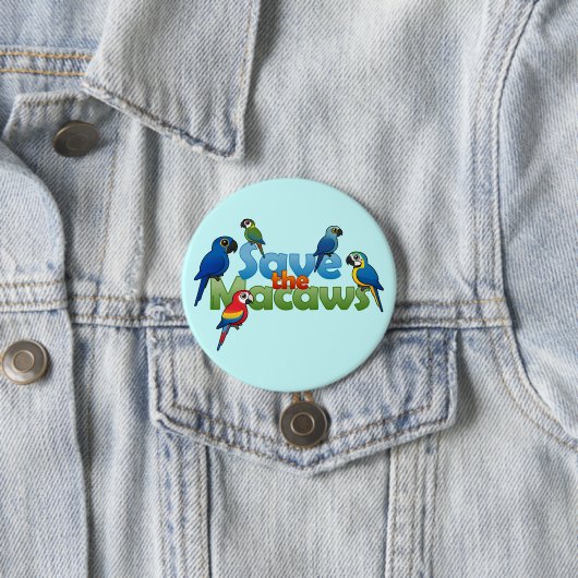 Retten Sie die Macaws Button (Beispiel)