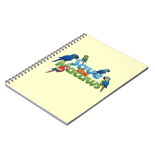Retten Sie die Macaws Notizblock (Linke Seite)