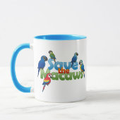 Retten Sie die Macaws Tasse (Links)