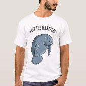 Retten Sie die Manatis! T-Shirt (Vorderseite)