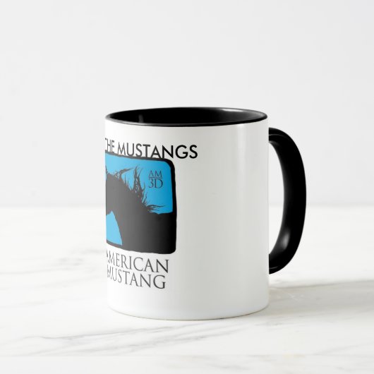 Retten Sie die Mustangs Tasse (VorderseiteRechts)