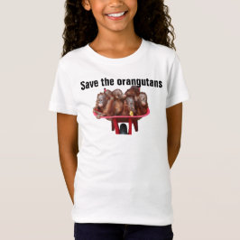 Retten Sie die Orang-Utans gefährdeten Tiere T-Shirt