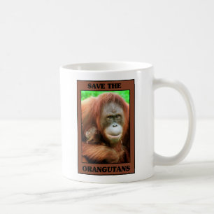 Retten Sie die Orang-Utans Kaffeetasse