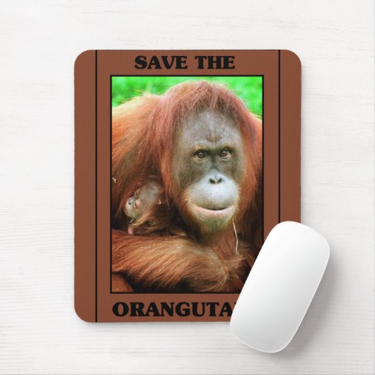 Retten Sie die Orang-Utans Mousepad (Mit Mouse)