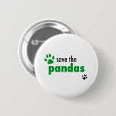 Retten Sie die Pandas Button (Vorne & Hinten)