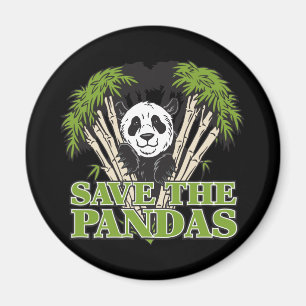 Retten Sie die Pandas Magnet