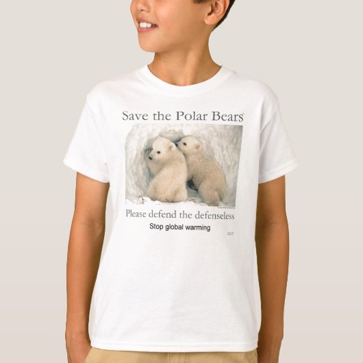 Retten Sie die polaren Bären T-Shirt (Vorderseite)