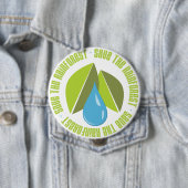 Retten Sie die Regenwald-ErdtagesT-Shirts und Button (Beispiel)
