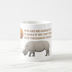 Retten Sie die Rhinos Kaffeetasse