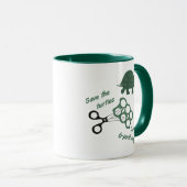 Retten Sie die Schildkröten schneiden sechs Tasse (VorderseiteRechts)