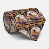 Retten Sie die Seeotter Krawatte (Gerollt)